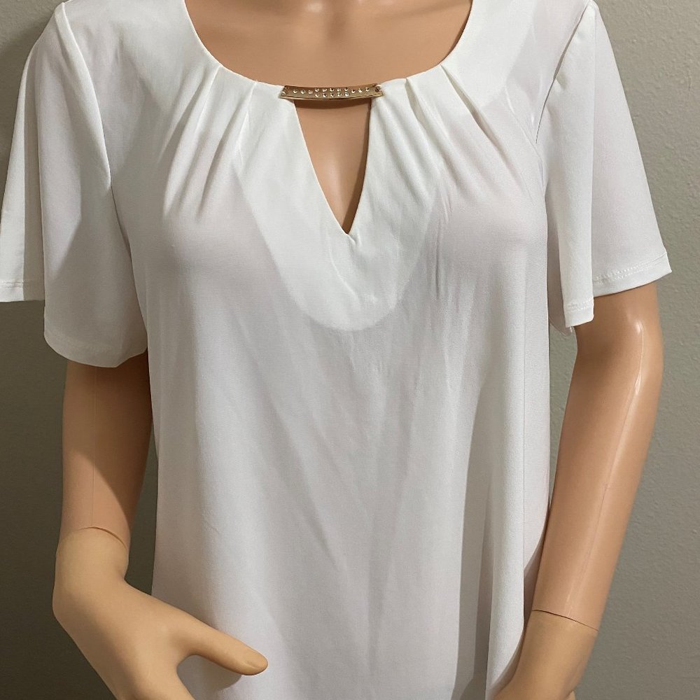 Notations Short Sleeve Blouse size:xl